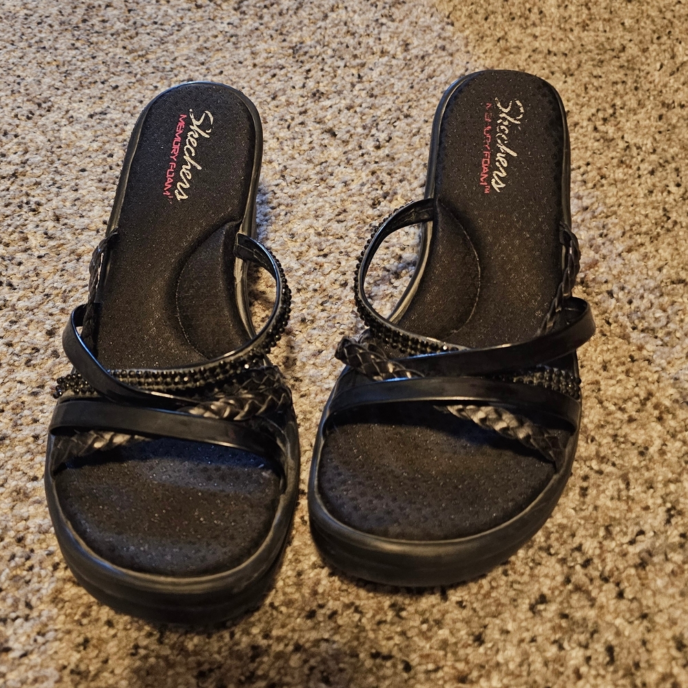 Skechers Black Women's Sandals